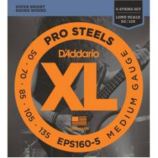 Струны для бас-гитары D'Addario EPS160-5 Pro Steels Medium 5-Strings 50/135
