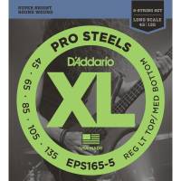 Струни для бас-гітари D'Addario EPS165-5 Pro Steels Custom Light 5-String 45/135