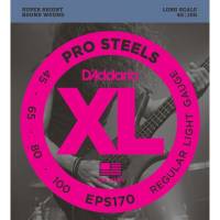Струны для бас-гитары D'Addario EPS170 Pro Steels Regular Light 4-String 45/100