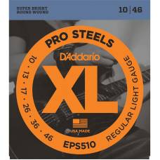 Струны для электрогитары D'Addario EPS510 ProSteels Regular Light 10/46