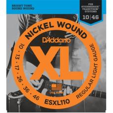 Струны для электрогитары D'Addario ESXL110 Nickel Wound Double Ball End Steinberger Regular Light 10/46