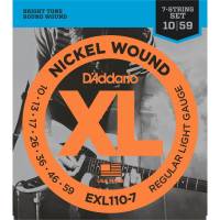 Струны для электрогитары D'Addario EXL110-7 Nickel Wound 7-String Regular Light 10/59
