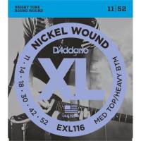 Струни для електрогітари D'Addario EXL116 Medium Top/Heavy Bottom 11/52