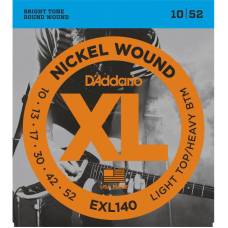 Струны для электрогитары D'Addario EXL140 LTHB 10/52