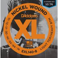 Струны для электрогитары D'Addario EXL140-8 Nickel Wound Light Top/Heavy Bottom 8-Strings 10/74