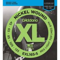 Струни для бас-гітари D'Addario EXL165-5 Nickel Wound Custom Light 5-String 45/135