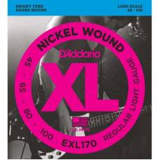 Струны для бас-гитары D'Addario EXL170 Nickel Wound Light 45/100