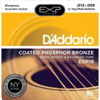 Струны для акустической гитары D'Addario EXP19 Phosphor Bronze Light Top / Medium Bottom 12/56