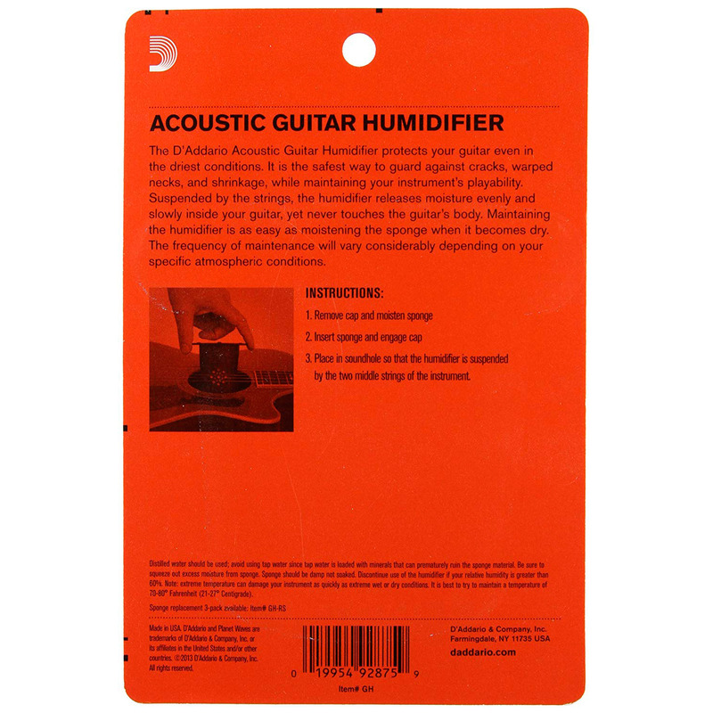 Зволожувач для гітари D'Addario Planet Waves GH Acoustic Guitar Soundhole Humidifier
