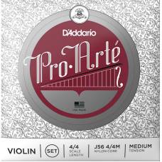 Струны для скрипки D'Addario J56 4/4M Pro-Arte Medium Tension