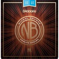 Струни для акустичної гітари D'Addario NB1047-12 Nickel Bronze Light 10/47