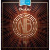 Струны для акустической гитары D'Addario NB1253 Nickel Bronze Light 12/53