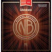 Струны для акустической гитары D'Addario NB13556BT Nickel Bronze Balanced Tension Light Acoustic Guitar Medium 13,5/56