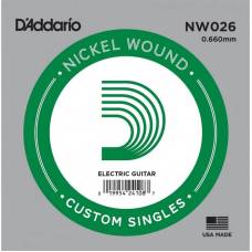 Струна D'Addario NW026 Nickel Wound .026