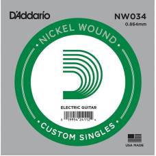 Струна D'Addario NW034 Nickel Wound .034