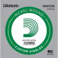 Струна D'Addario NW036 Nickel Wound .036