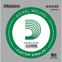 Струна D'Addario NW039 Nickel Wound .039