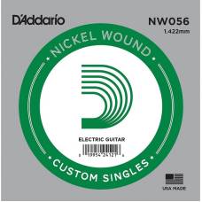 Струна D'Addario NW056 Nickel Wound .056