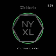 Струна D'Addario NYNW036 Nickel Wound .036
