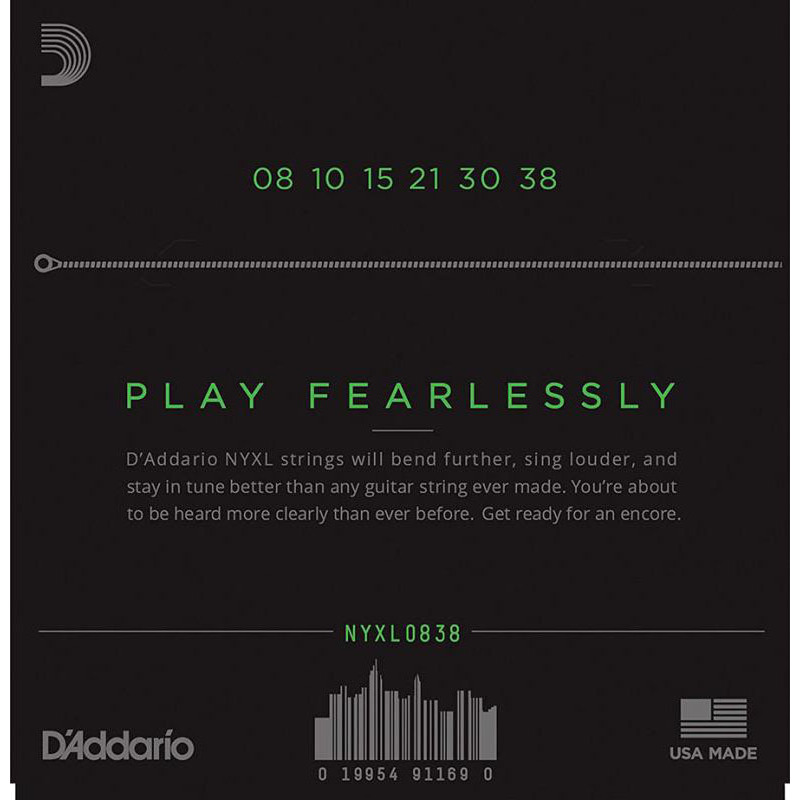 Струни для електрогітари D'Addario NYXL0838 Nickel Wound Extra Super Light 8/38