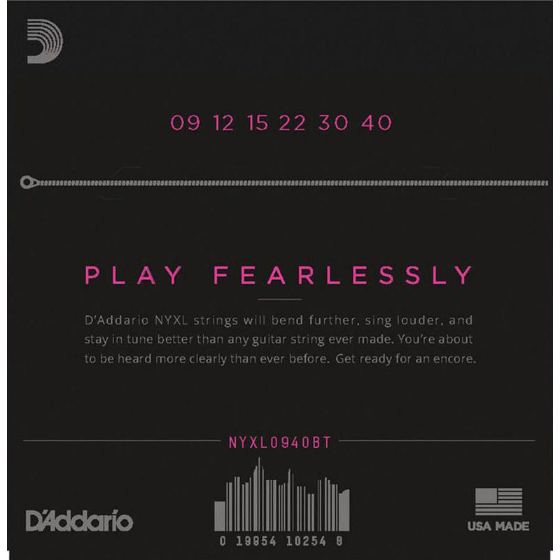 Струни для електрогітари D'Addario NYXL0940BT Nickel Wound Super Light Balanced Tension 9/40