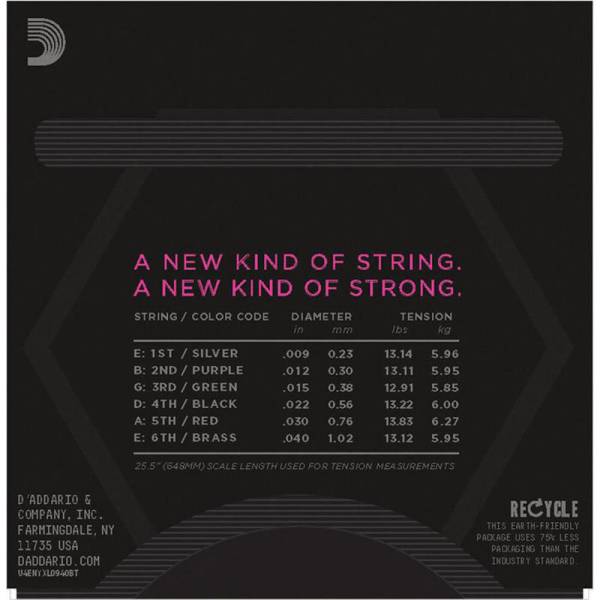Струны для электрогитары D'Addario NYXL0940BT Nickel Wound Super Light Balanced Tension 9/40