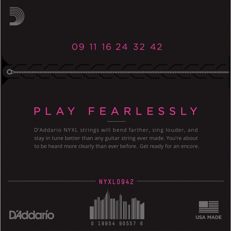 Струны для электрогитары D'Addario NYXL0942 Nickel Wound Super Light 9/42