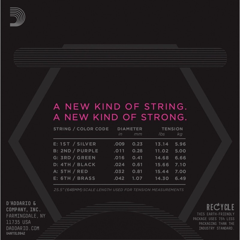 Струны для электрогитары D'Addario NYXL0942 Nickel Wound Super Light 9/42