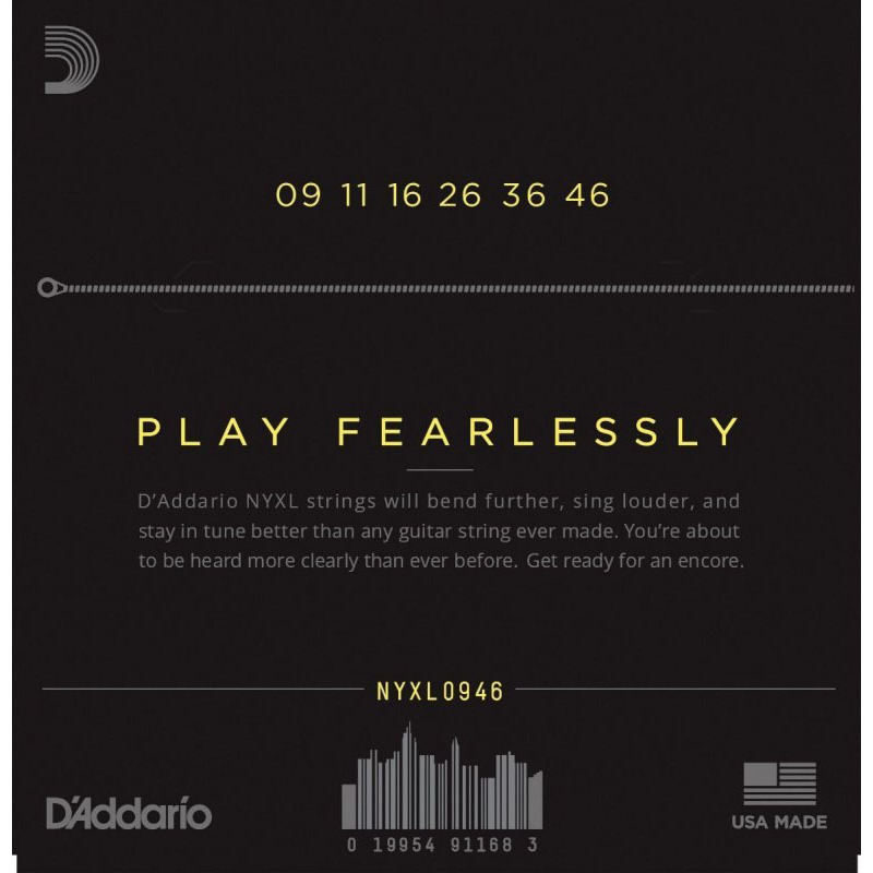 Струни для електрогітари D'Addario NYXL0946 Super Top / Regular Bottom 9/46