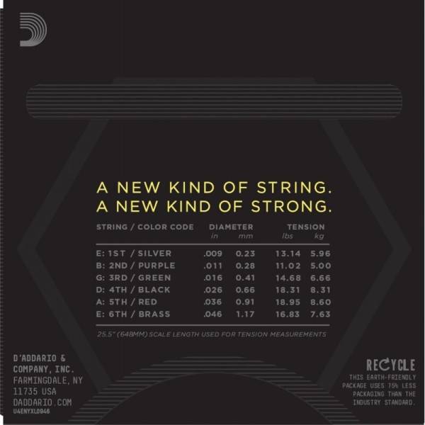 Струны для электрогитары D'Addario NYXL0946 Super Top / Regular Bottom 9/46