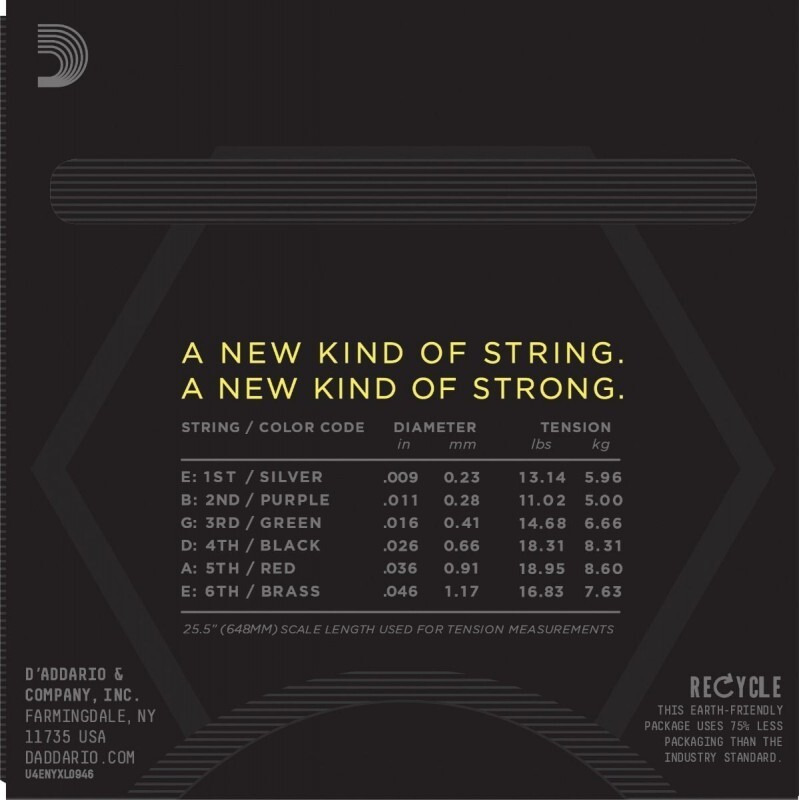 Струни для електрогітари D'Addario NYXL0946 Super Top / Regular Bottom 9/46