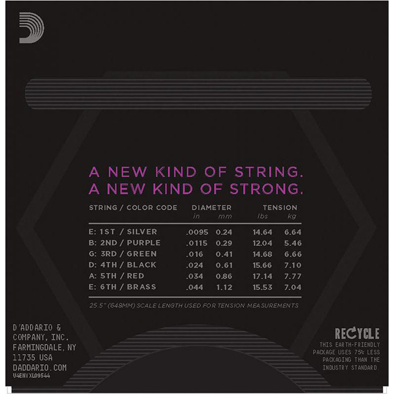 Струны для электрогитары D'Addario NYXL09544 Nickel Wound Super Light Plus 9.5/44