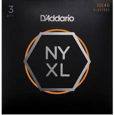 Струны для электрогитары 3 Sets D'Addario NYXL1046-3P Nickel Wound Regular Light 10/46