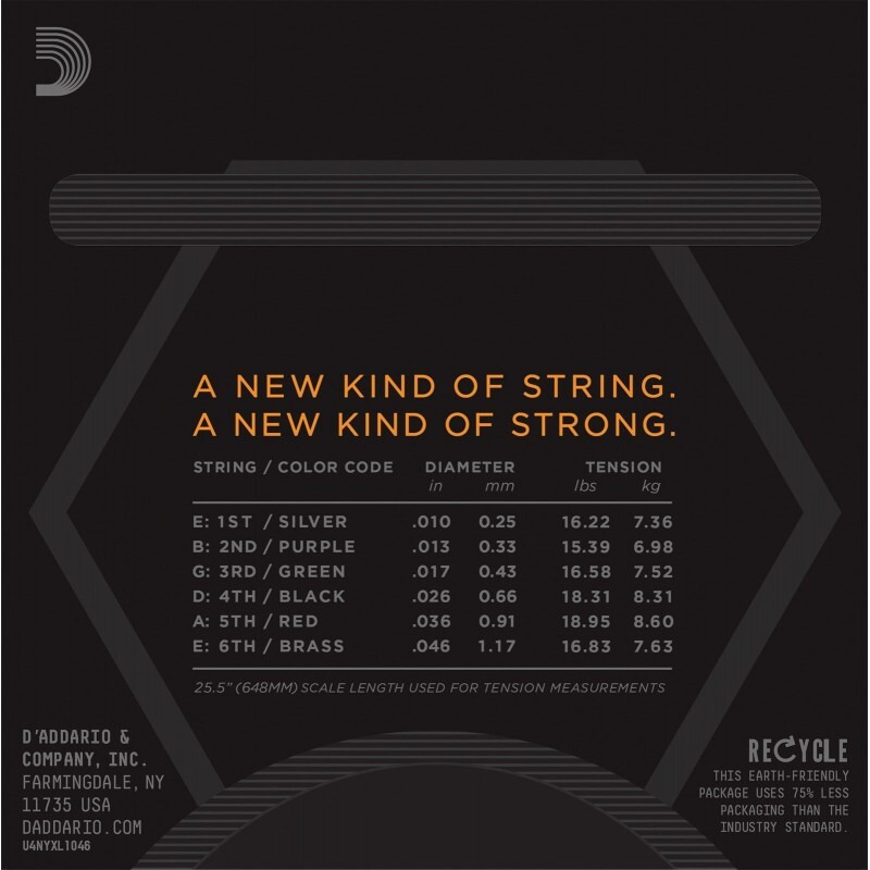 Струни для електрогітари D'Addario NYXL1046 Nickel Wound Regular Light 10/46