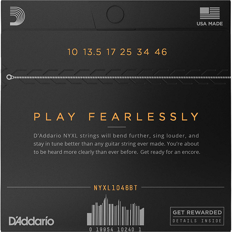Струни для електрогітари D'Addario NYXL1046BT Nickel Wound Balanced Tension Regular Light 10/46