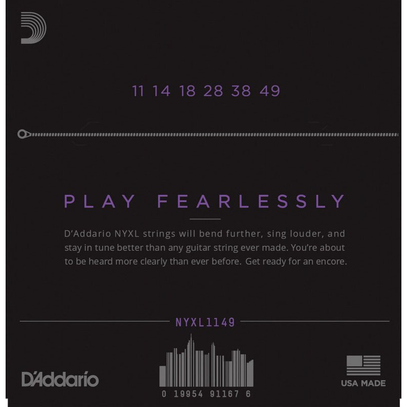 Струни для електрогітари D'Addario NYXL1149 Nickel Wound Medium 11/49