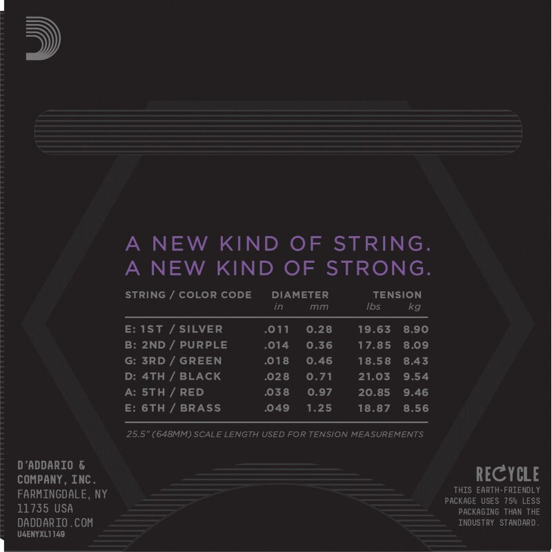 Струни для електрогітари D'Addario NYXL1149 Nickel Wound Medium 11/49