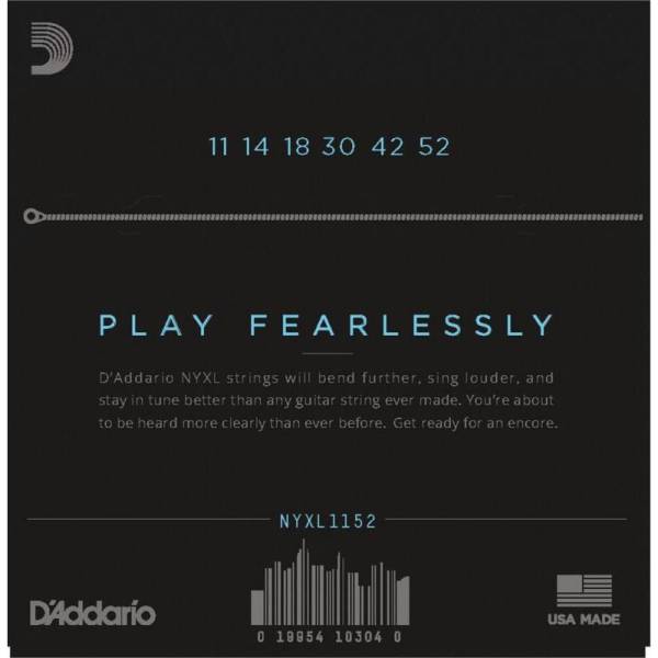 Струны для электрогитары D'Addario NYXL1152 Medium Top / Heavy Bottom 11/52