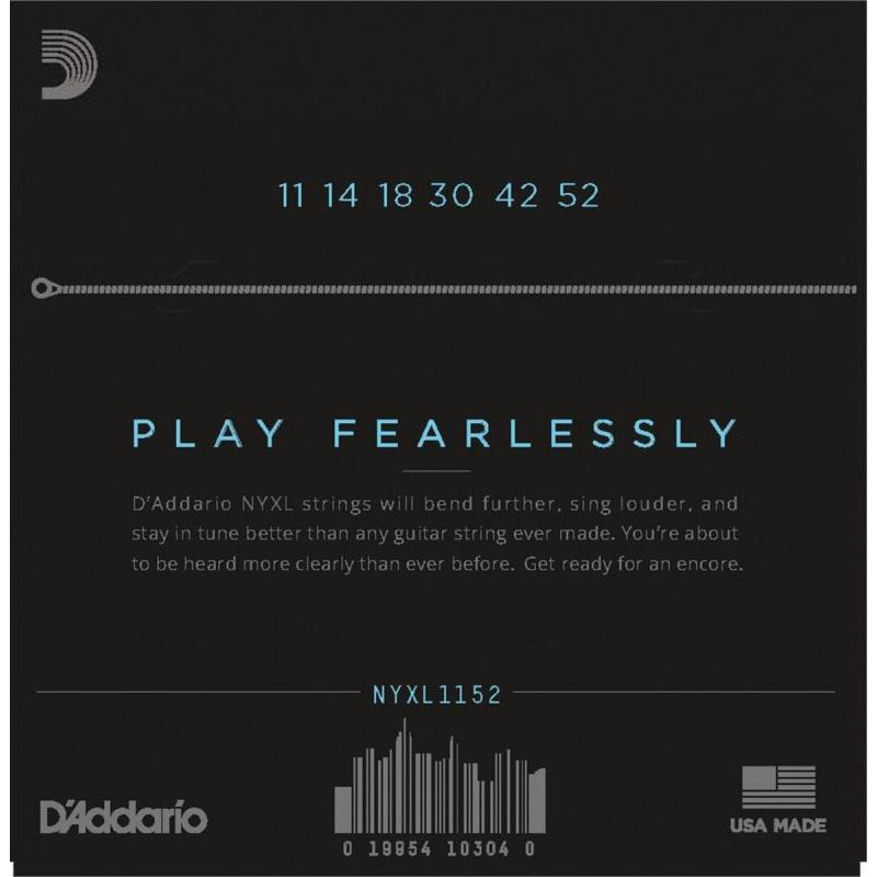 Струни для електрогітари D'Addario NYXL1152 Medium Top / Heavy Bottom 11/52