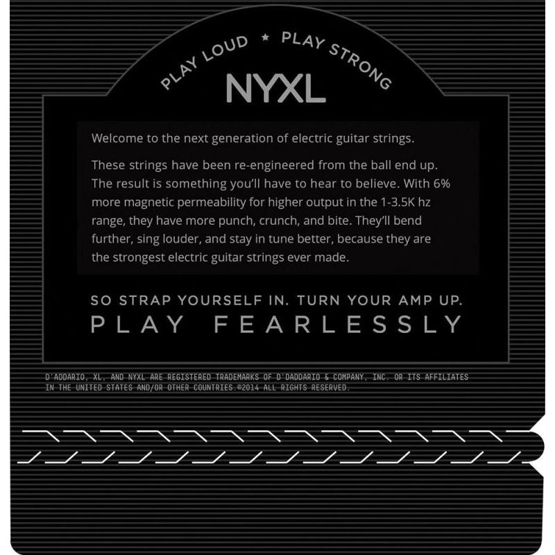 Струни для електрогітари D'Addario NYXL1156 Medium Top / Extra Heavy Bottom 11/56