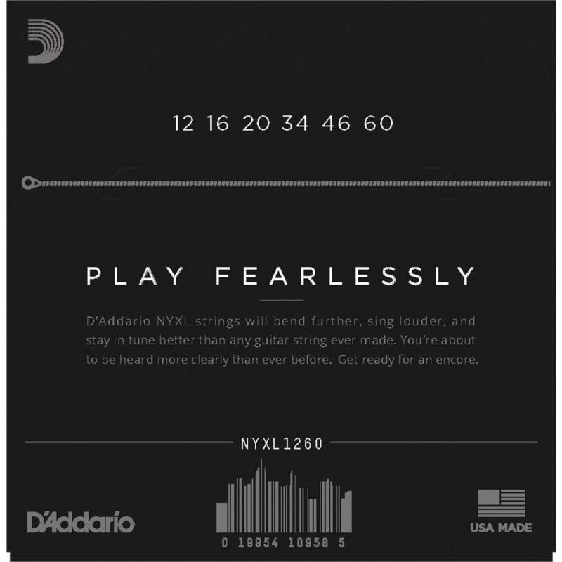 Струни для електрогітари D'Addario NYXL1260 Extra Heavy 12/60