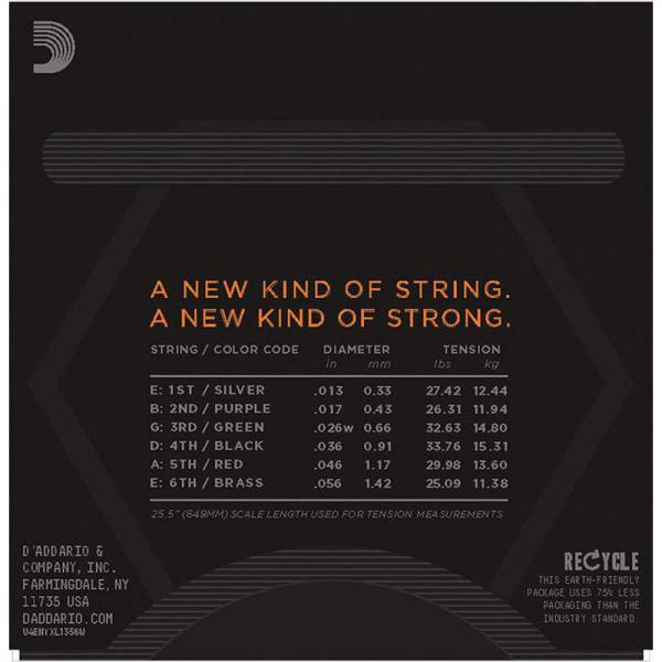 Струни для електрогітари D'Addario NYXL1356W Nickel Wound 3rd Medium 13/56