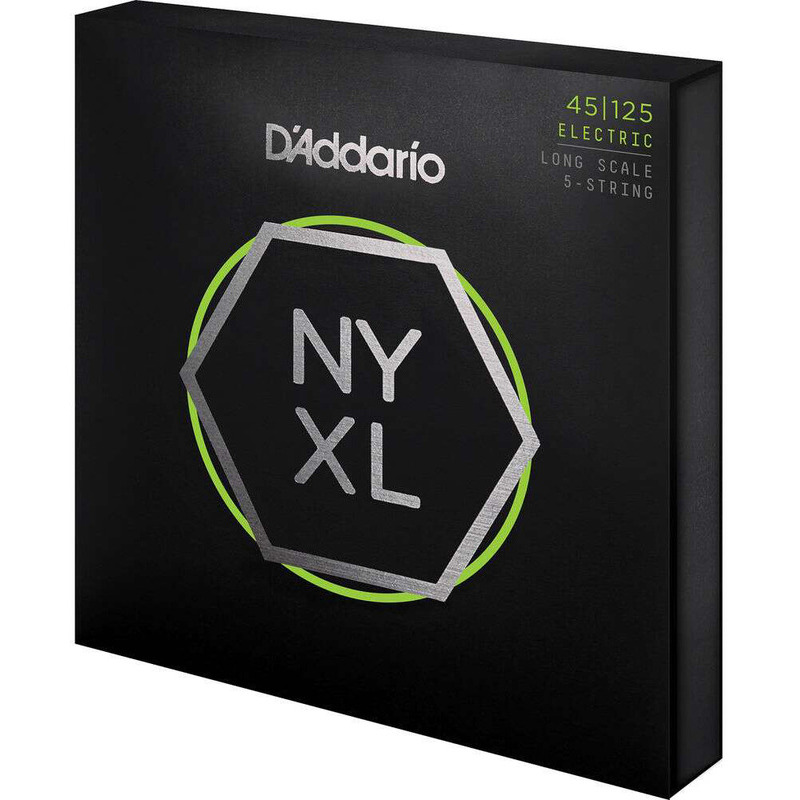 Струны для бас-гитары D'Addario NYXL45125 Nickel Wound Regular Light 5 Strings 45/125