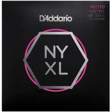 Струны для бас-гитары D'Addario NYXL45130 Nickel Wound Regular Light 5 Strings 45/130