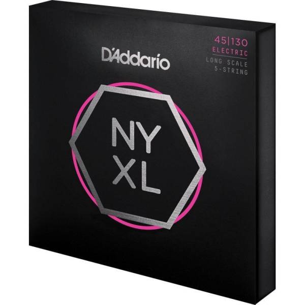 Струны для бас-гитары D'Addario NYXL45130 Nickel Wound Regular Light 5 Strings 45/130