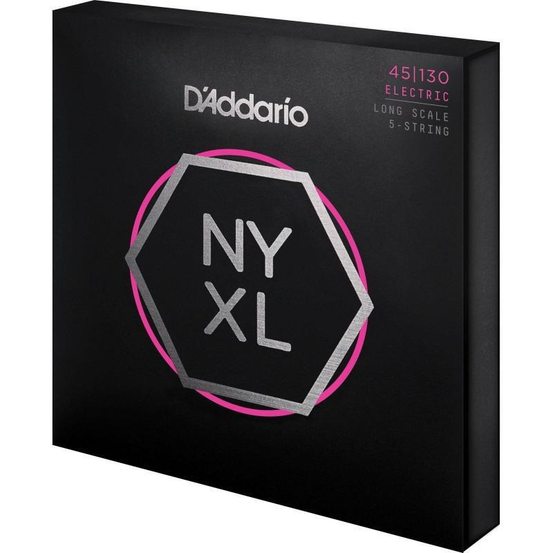Струны для бас-гитары D'Addario NYXL45130 Nickel Wound Regular Light 5 Strings 45/130