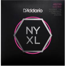 Струны для бас-гитары D'Addario NYXLS45130 Double Ball End Steinberger Regular Light Long Scale 5 Strings 45/130