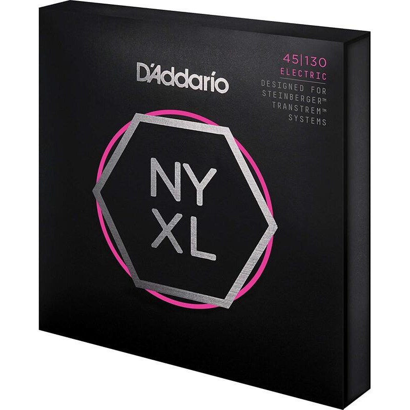 Струны для бас-гитары D'Addario NYXLS45130 Double Ball End Steinberger Regular Light Long Scale 5 Strings 45/130