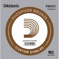 Струна D'Addario PB021 Phosphor Bronze .021