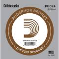 Струна D'Addario PB024 Phosphor Bronze .024